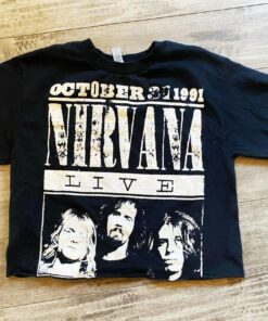 Nirvana Live At The Paramount October 31 1991 Croptop Shirt Gift For Fans