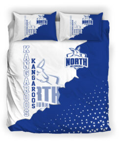 North Melbourne Kangaroos Blue White Doona Cover