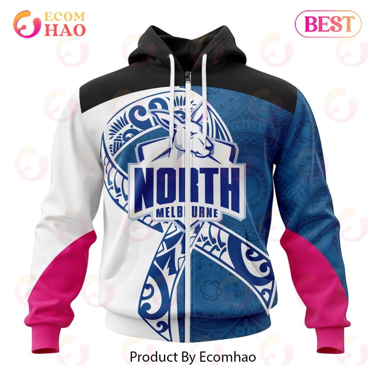 North Melbourne Kangaroos Custom Name Number Autism Awareness Zip Hoodie Gift