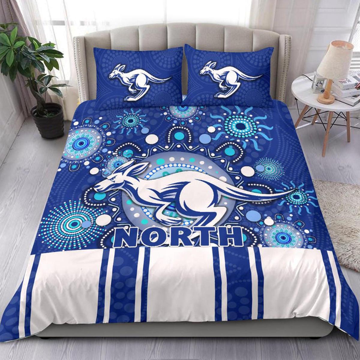 North Melbourne Kangaroos Indigenous ? White Doona Cover