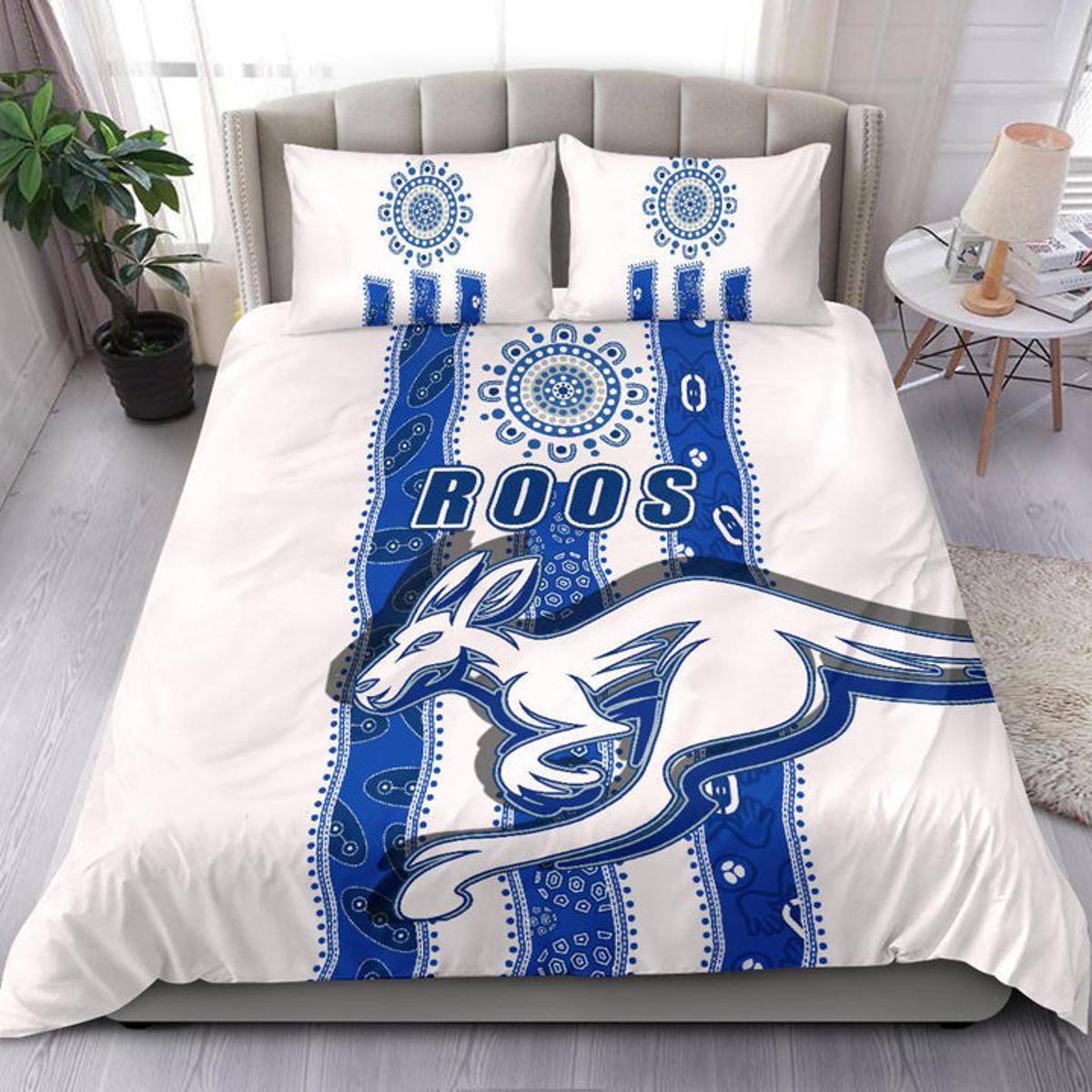 North Melbourne Kangaroos Aboriginal Doona Cover