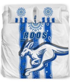 North Melbourne Kangaroos Indigenous White Doona Cover 4