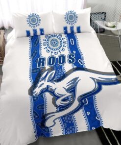 North Melbourne Kangaroos Indigenous White Doona Cover 5