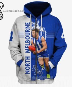 North Melbourne Kangaroos Shaun Higgins Zip Hoodie Best Gift