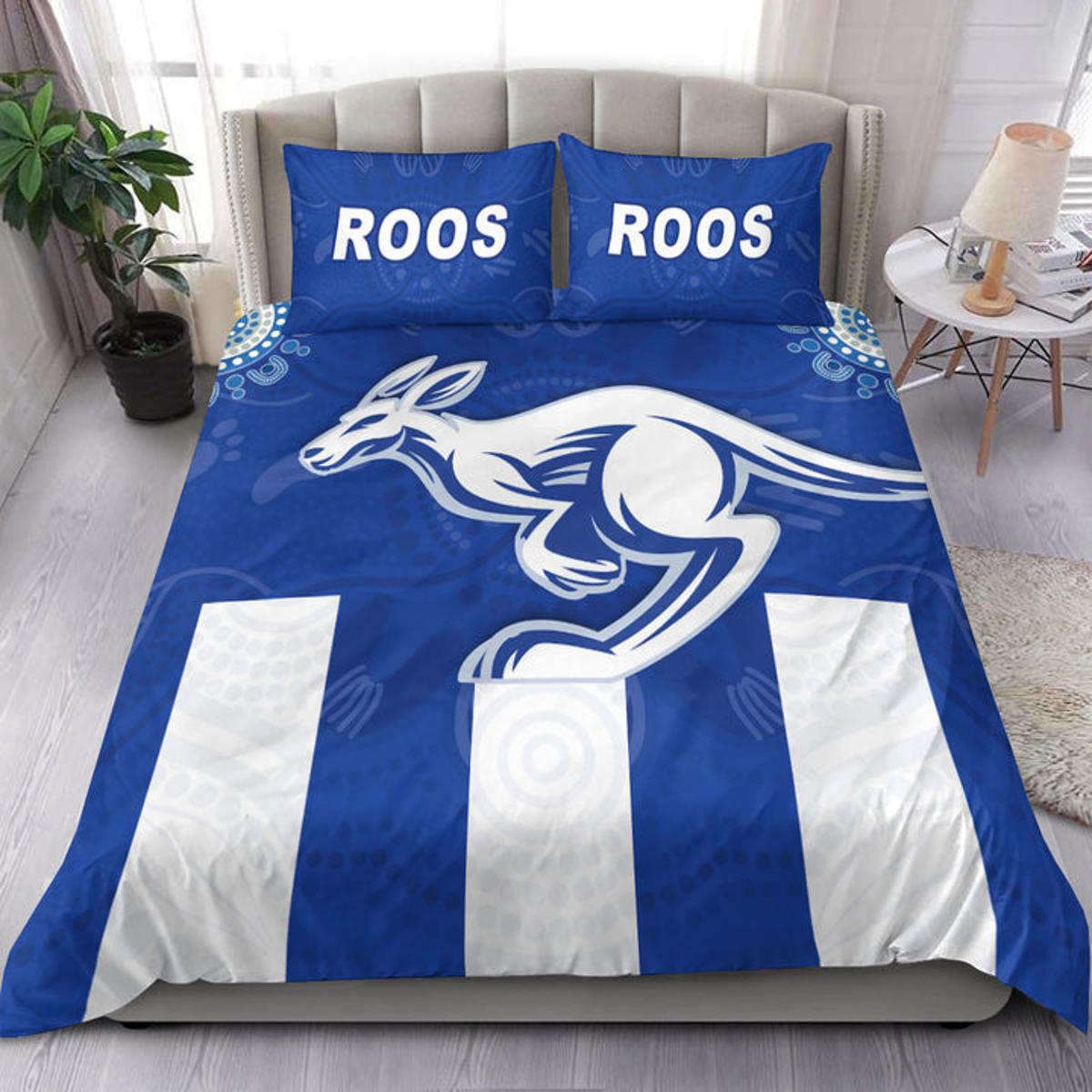 North Melbourne Kangaroos Aboriginal Doona Cover