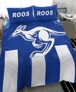 North Melbourne Kangaroos Simple Indigenous Doona Cover 3