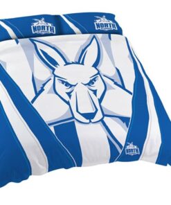 North Melbourne Kangaroos White Royal Stripes Doona Cover