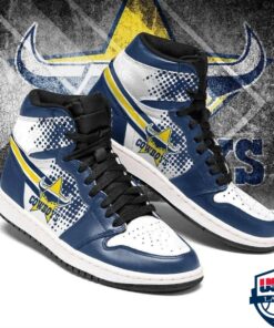 North Queensland Cowboys Blue Black Air Jordan 1 High Sneakers