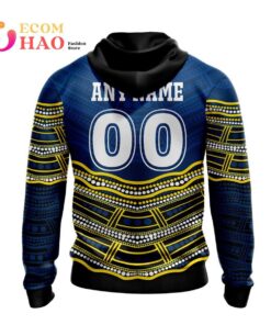 North Queensland Cowboys Custom Name Number Indigenous Mascot Zip Hoodie Funny Gift For Fans