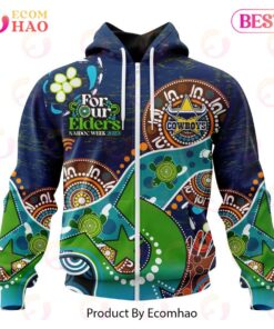 North Queensland Cowboys Custom Name Number Special Design Naidoc Zip Up Hoodie Gift 1