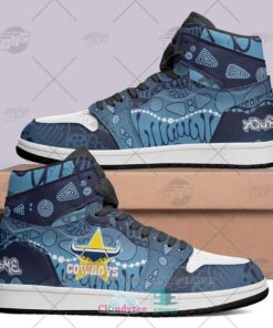 North Queensland Cowboys Indigenous Air Jordan 1 High Sneakers For Fans