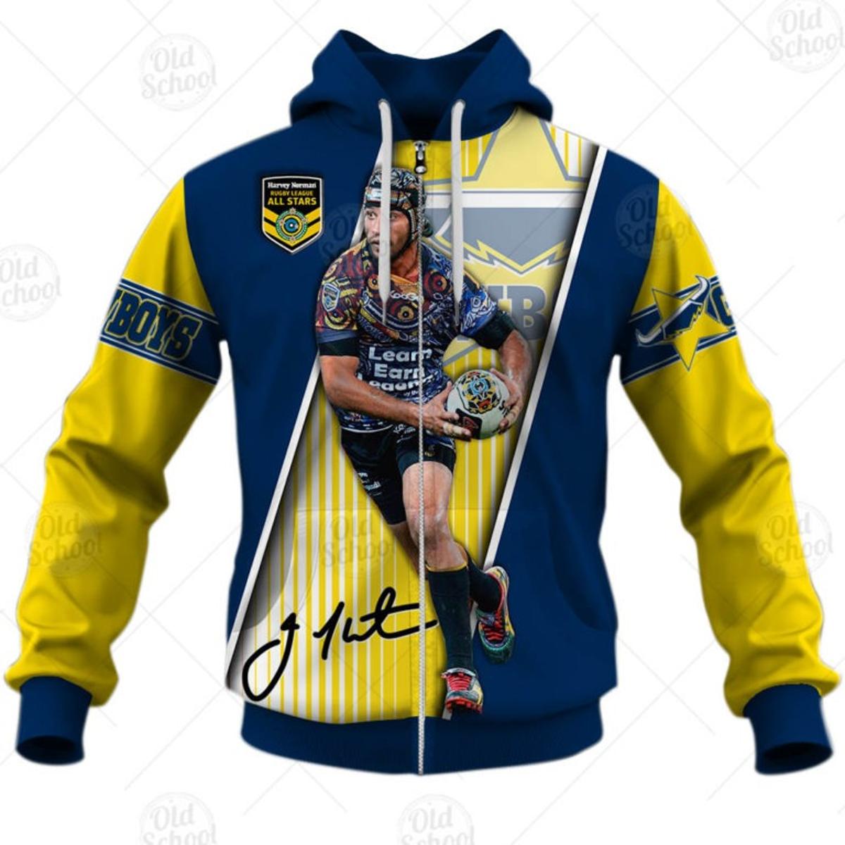 North Queensland Cowboys Johnathan Thurston Zip Hoodie Best Gift For Fans