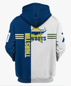 North Queensland Cowboys Johnathan Thurston Zip Up Hoodie Best Gift For Fans 10258