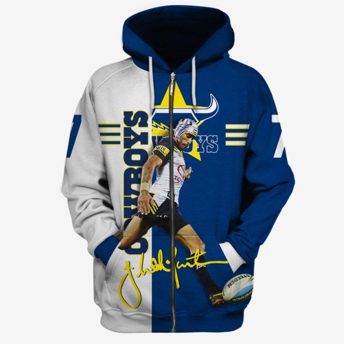 North Queensland Cowboys Jason Taumalolo Zip Hoodie Funny Gift For Fans