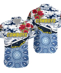 North Queensland Cowboys Logo Indigenous Summer Vibes Aloha Shirt For Men Women Nrl Fans