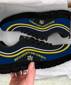 North Queensland Cowboys Running Shoes Black Blue Gift