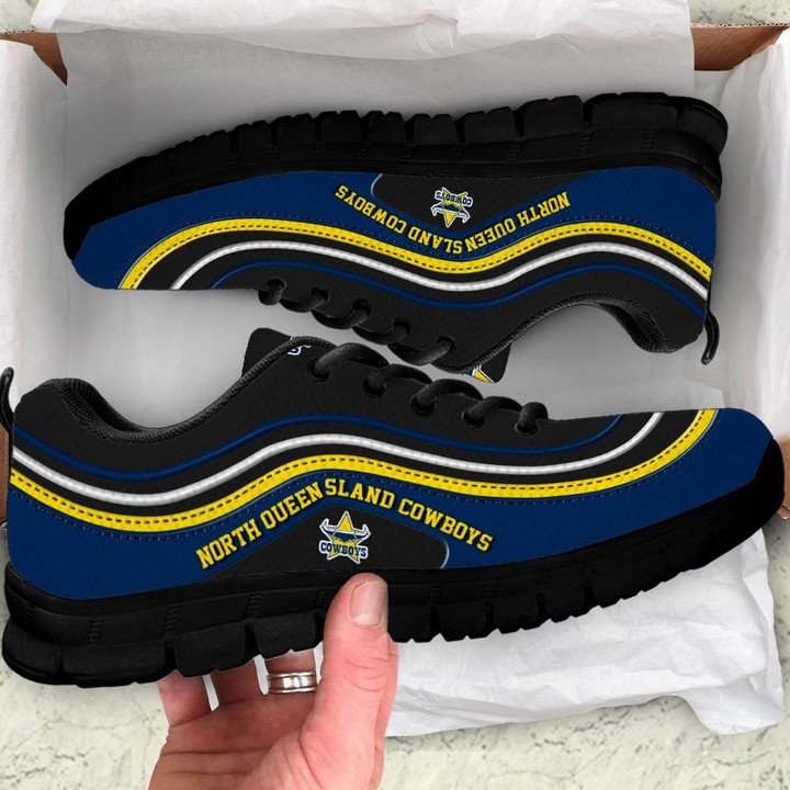 Gold Coast Titans Blue Black Running Shoes Gift