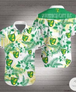 Norwich City Fc Floral Tropical Hawaiian Shirt Best Gift For Fans