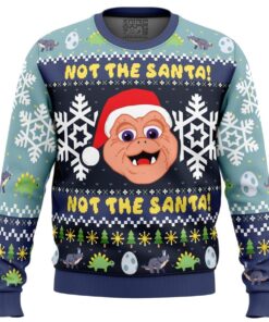 Not The Santa Dinosaurs Womens Ugly Christmas Sweater