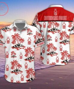 Nottingham Forest Fc Summer Coconut Red Vintage Hawaiian Shirt Best Gift For Fans