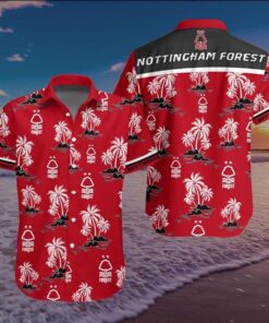 Nottingham Forest Fc Summer Coconut Red Vintage Hawaiian Shirt Best Gift For Fans