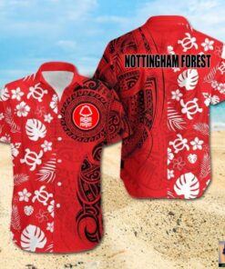 Nottingham Forest Fc Tropical Floral Aloha Shirt Best Outfit For Fans