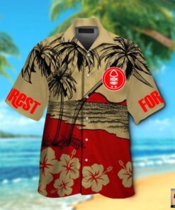 Nottingham Forest Fc Coconut Island Red Vintage Aloha Shirt Best Gift For Fans