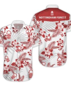 Nottingham Forest Fc Tropical Floral Aloha Shirt Best Outfit For Fans