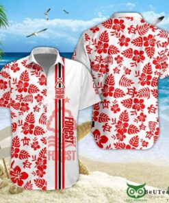 Nottingham Forest Fc White Red Flowers Leaves Patterns Hawaiian Shirt Best Gift Ideas