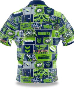 Nrl Canberra Raiders Football Team Since 1982 Vintage Hawaiian Shirt Best Gift For Fans