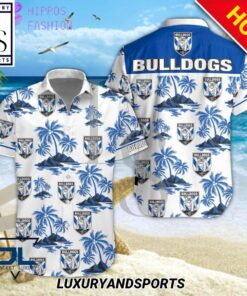 Nrl Canterbury-bankstown Bulldogs Coconut Islands White Blue Aloha Shirt Best Gift Ideas