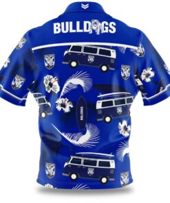 Nrl Canterbury-bankstown Bulldogs Summer Bus Patterns Hawaiian Shirt Best Gift For Fans