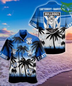 Nrl Canterbury bankstown Bulldogs Summer Coconut Trees Vintage Hawaiian Shirt Size From S To 5xl 1