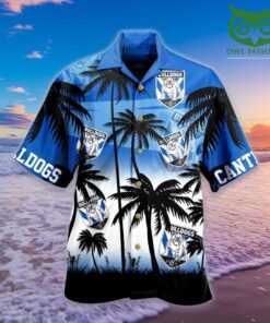 Nrl Canterbury-bankstown Bulldogs Summer Coconut Trees Vintage Hawaiian Shirt Size From S To 5xl