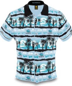 Nrl Cronulla-sutherland Sharks Beach Surfboard Patterns Tropical Hawaiian Shirt Best Outfit For Fans