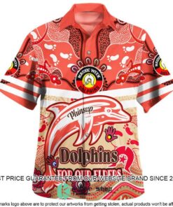 Nrl Dolphins Naidoc Week Vintage Hawaiian Shirt Size From S To 5xl