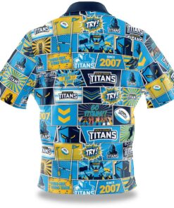 Nrl Gold Coast Titans Football Team Since 2007 Vintage Hawaiian Shirt Best Gift For Fans 2