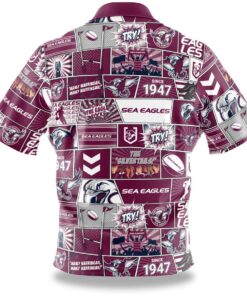 Nrl Manly Warringah Sea Eagles Football Team Since 1947 Vintage Hawaiian Shirt Best Gift For Fans 2