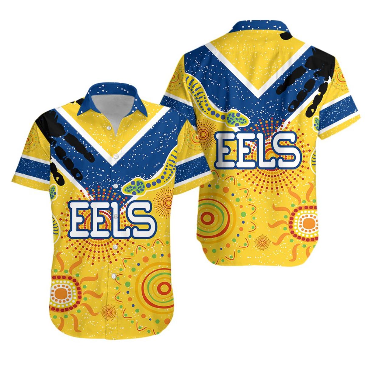 Parramatta Eels Summer Surfboard Tropical Aloha Shirt Best Outfit For Nrl Fans