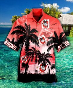 Nrl St. George Illawarra Dragons Summer Palm Trees Vintage Aloha Shirt For Men Women