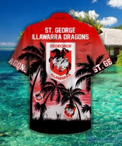 Nrl St. George Illawarra Dragons Summer Palm Trees Vintage Aloha Shirt For Men Women