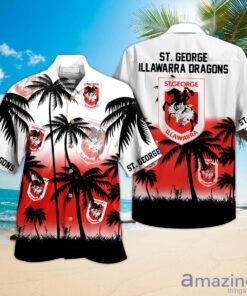 Nrl St. George Illawarra Dragons Summer Patterns Hawaiian Shirt Size From S To 5xl