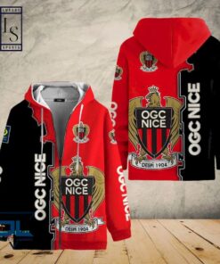 Ogc Nice Red Black Zip Hoodie Best Gift For Fans