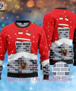 Ogc Nice Santa Claus Custom Name Ugly Christmas Sweater Gift