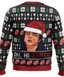 Oh, Hi Santa The Room Funny Ugly Christmas Sweater Xmas Outfit For Fans