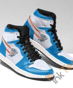 Oklahoma City Thunder Blue Black Air Jordan 1 High Sneakers Gift