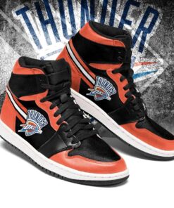 Oklahoma City Thunder Orange Black Air Jordan 1 High Tops