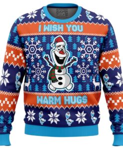 Olaf Warm Hugs Frozen Ugly Christmas Sweater Best Gift For Disney Fans