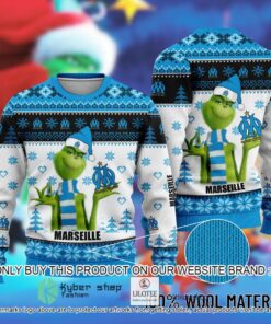 Olympique De Marseille The Grinch Best Ugly Christmas Sweater