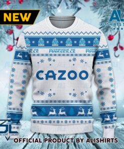 Olympique De Marseille White Blue Ugly Christmas Sweater For Fans